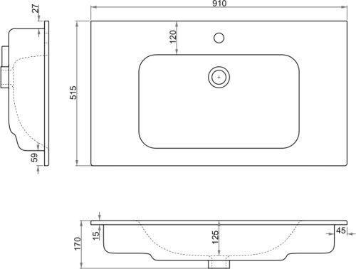 Раковина STWORKI 91 42091-KL в Астрахани